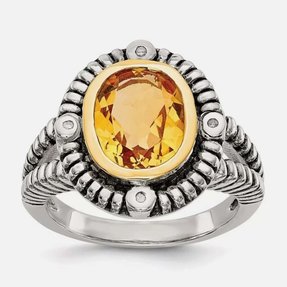 Ring Sterling silver and 14k